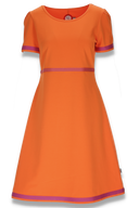 Pauline orange og rosa kjole