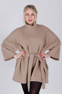 Hailey ullponcho i cream