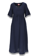 Eira marineblå boho chic kjole