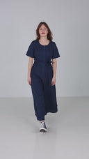Laura marinblå jumpsuit