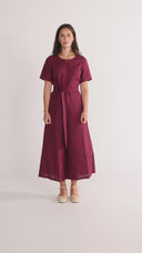 Laura plommon jumpsuit