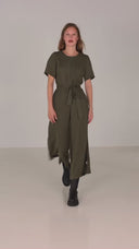 Laura, khaki-grön jumpsuit