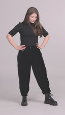 Freya svarta ballongbyxor