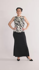 Alma blus svart och vit zebra