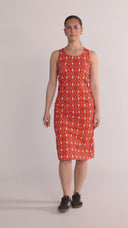 May Britt orange klänning