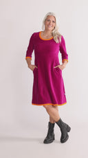 Nille klänning i rosa och orange