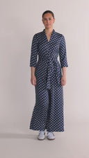 Sissi blå och vit jumpsuit