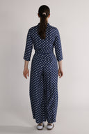 Sissi blå og hvit jumpsuit