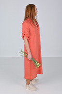 Cecilie peach farget herlig linkjole