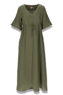 Eira khaki boho chic kjole