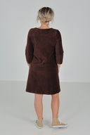 Margrete brun babycord tunika