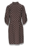Bella brun og sort polkadot kjole