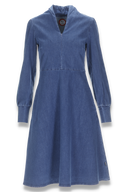 Edwarda jeansblå denimkjole