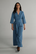 Miah jeansblå denim jumpsuit