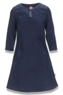 Gloria mørk blå denimkjole