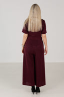 Vera mørk plomme glitter jumpsuit